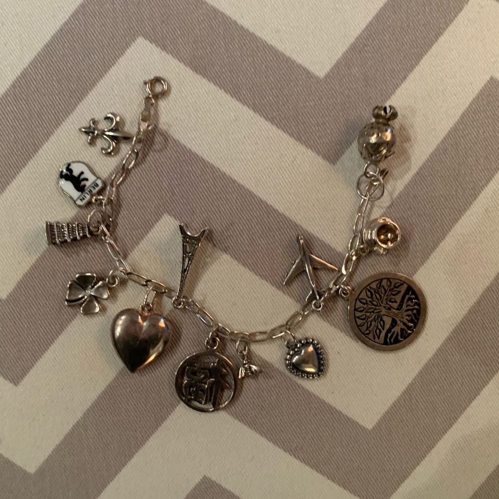 Sterling Silver Charm Bracelet 🍀